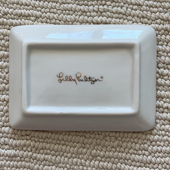 Lilly Pulitzer Trinket Tray Set - Metallic Palms - Picture 4 of 6